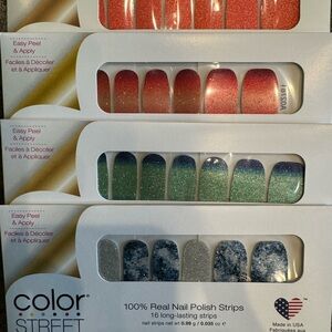 4 Color Street Nail Strip Sets